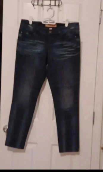 🍭🌹 Dark blue jeans with decorated back pockets - Picture 11 of 11